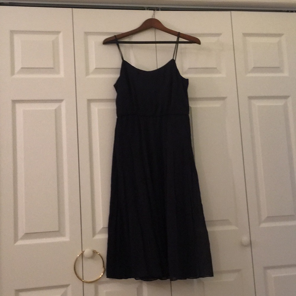 Jcrew Spagetti String dress size 4 navy